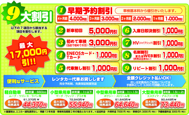 車検割引